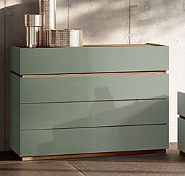 Comò 4 cassetti Agave e noce biondo