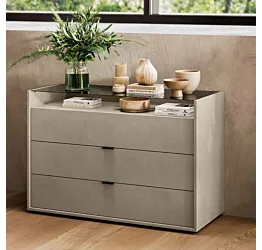 comò top vetro fumè