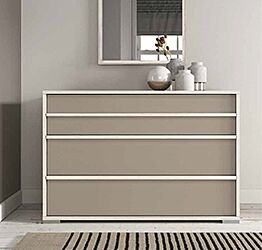 Comò moderno Bianco altea e Visone