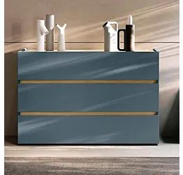 comò petrolio e rovere nordico