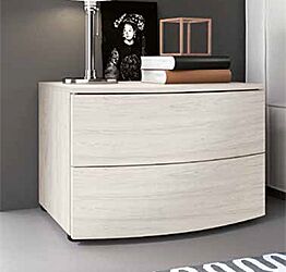 Coppia comodini moderni, finitura Bianco altea Zenzero Shop