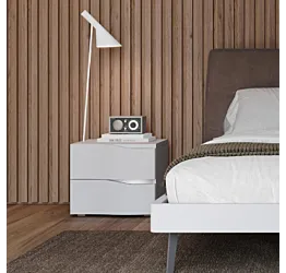 comodino opaco bianco