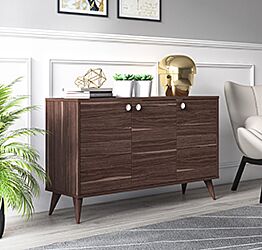 Madia Ankara bianca, 3 ante e piedini a cono