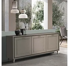 credenza tortora contemporanea 3 ante 