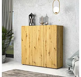 Scarpiera moderna salvaspazio a 3 ante con 10 ripiani