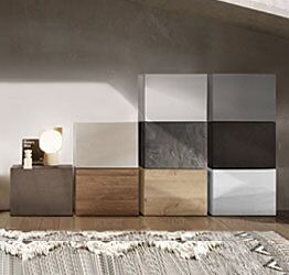 Cubo a terra , disponibile in diverse finiture, 100% Made in Italy