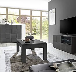 Sala Completa di Design Grigio Lucido