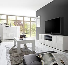 Sala Completa di Design Bianco Lucido