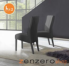 2 Sedie in ecopelle Grigio
