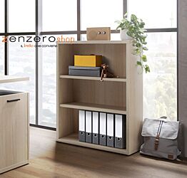Libreria Leonardo con 2 ripiani in finitura Rovere