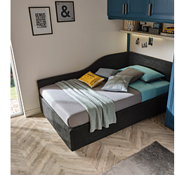 Divano letto Bravo Wave Moretti Compact, 1 piazza e mezza, Asfalto