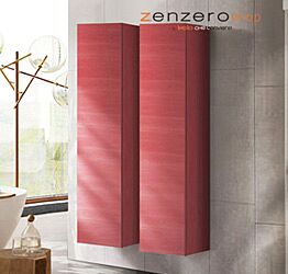 Doppia colonna da bagno sospesa, Rossa