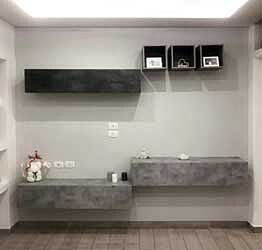 ACQUISTA ANCHE TU Parete attrezzata Ossido, Beton e Rovere grigio