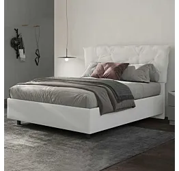 sconto letto bianco