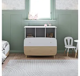 comò a 2 cassetti bianchi