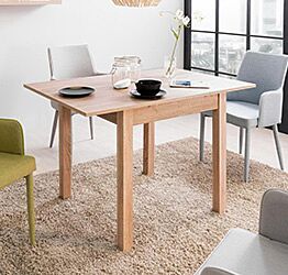 Tavolo quadrato allungabile 80x80 finitura Quercia