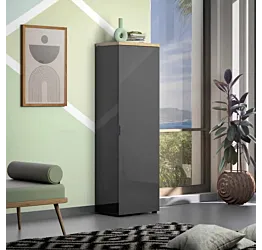 Guardaroba da ingresso, finitura Antracite lucido 