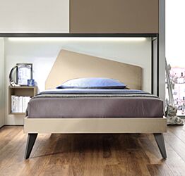 Letto ragazzi Iceberg una piazza e mezza Moretti Compact, Crema