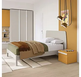 letto grigio bambino