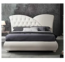 letto in ecopelle contemporaneo