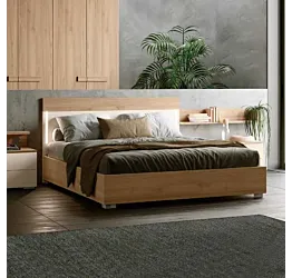 letto moderno con led
