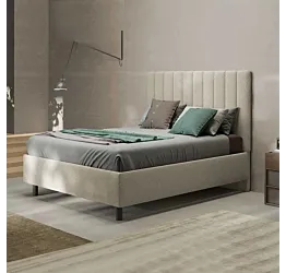 letto tessuto beige 