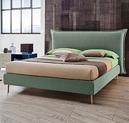 Letto matrimoniale Nathy, king size in finitura Caraibi