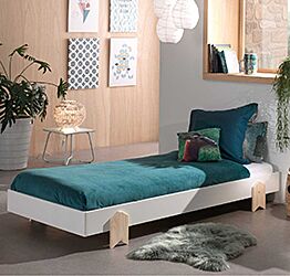 Letto singolo sommier per camerette, sovrapponibile, disponibili 2 colorazioni