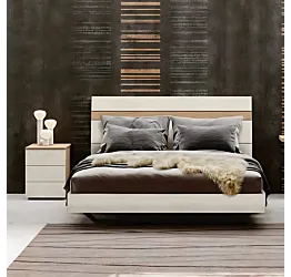 letto spatolato bianco