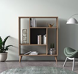 Libreria Ankara rovere, libreria moderna di design