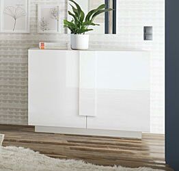 Credenza per cucina bianca lucido, 2 ante