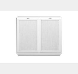 Madia Kara bianca 2 ante con frontali effetto Rafia bianca