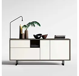 madia bianca in legno