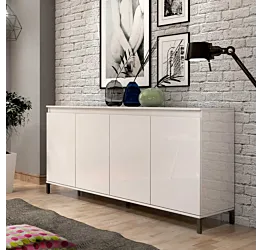 Conveniente Madia multiuso 4 ante colore Bianco Lucido