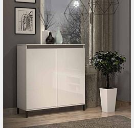 Madia colore Bianco Lucido con dettaglio colorato