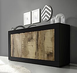 Madia moderna nera e pero, 3 ante