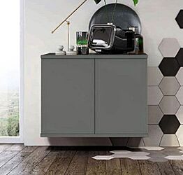 Credenza sospesa 2 ante, finitura Grigio Titanio