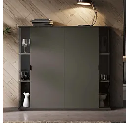 madia moderna con vetro