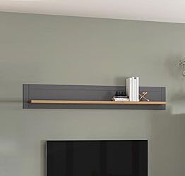 Mensola di design finitura Rovere e Grigio