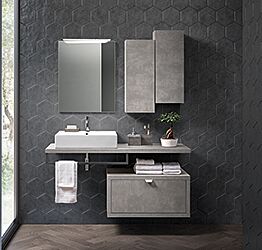 Mobile bagno moderno con piano e un cassetto, Niagara 6