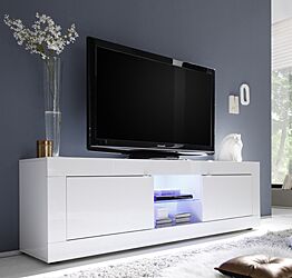 Mobile porta TV "Beta" Laccato Bianco Lucido 181x56