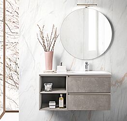 Mobile del bagno con lavabo integrato, 2 cassetti, Havasu 8