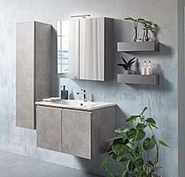 Mobile bagno prezzo basso, mobile con lavabo integrato, Havasu 5 Bis