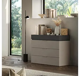 comò cashmere e antracite