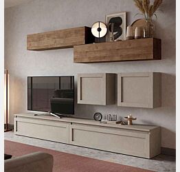 Aggiungi al carrello Parete attrezzata 276x40x190 h cm, Argilla e Mercure, collezione Logica