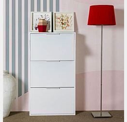 Scarpiere in offerta salvaspazio, colore bianco 