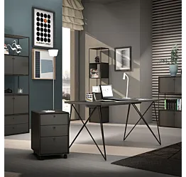 Scrivania Grigio laccato