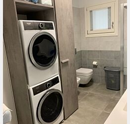 Copri lavatrice e asciugatrice a 3 ante ante