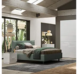 camera moderna bianco lucido