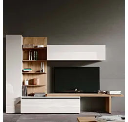parete bianco e legno